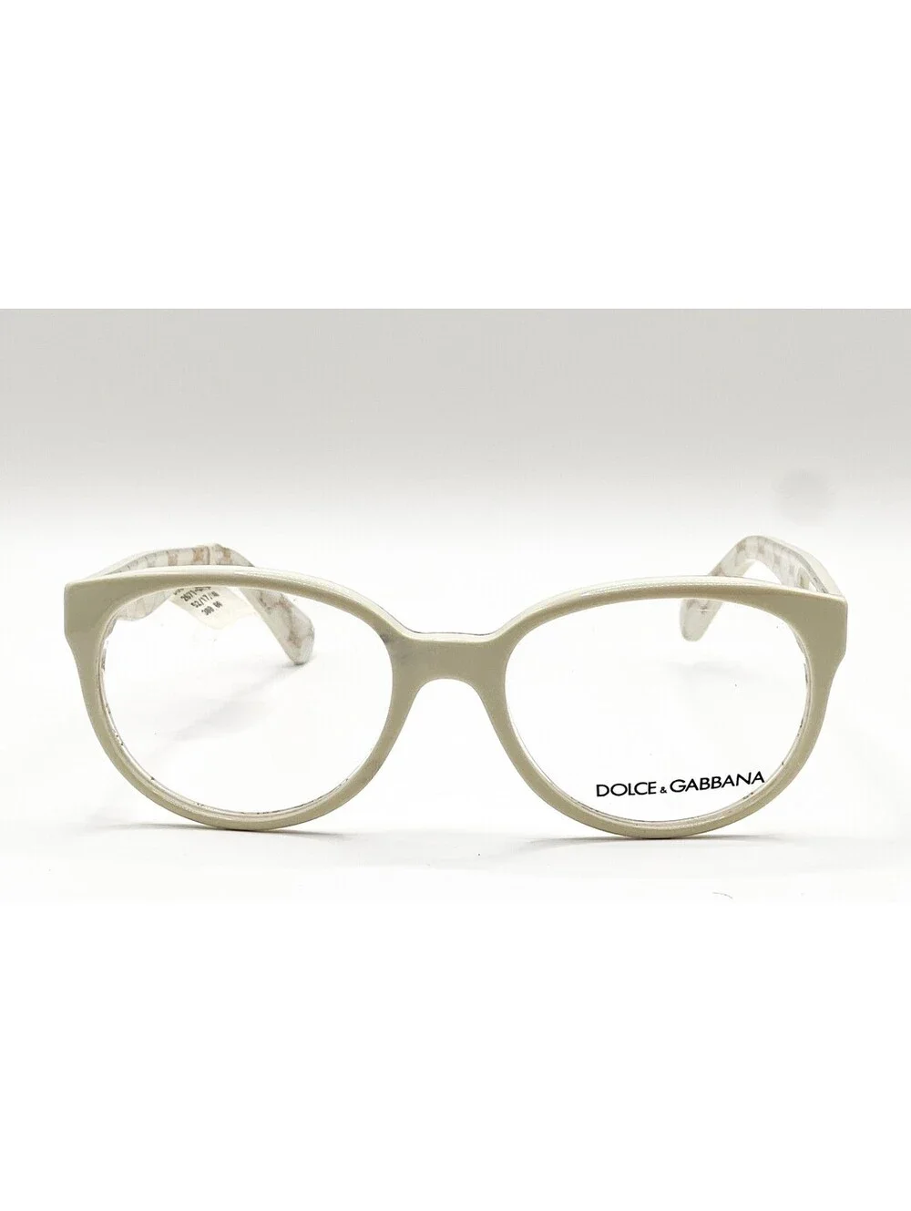 Dolce Gabbana DG3146P 2671 Beige Oval Authentic Eyeglass Frames 52-17-140